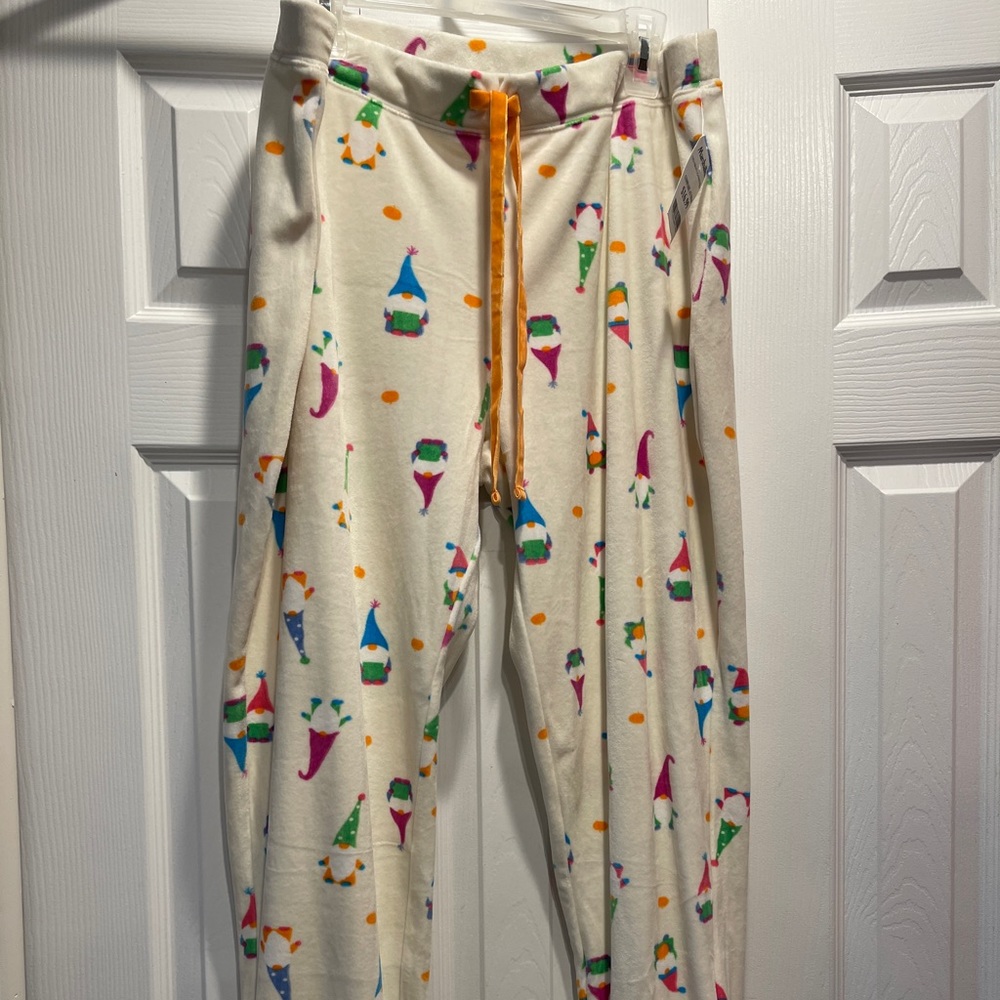 NWT - Festive Gnome lounge / pajama pants - plush soft Sz XL